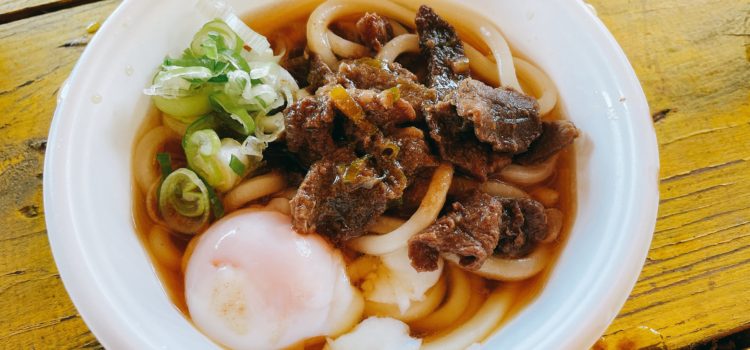 ピアノとジビエうどん